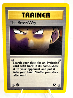 1st Edition The Boss's Way 73/82 - Team Rocket - Trainer - Pokemon - NM - Image 1
