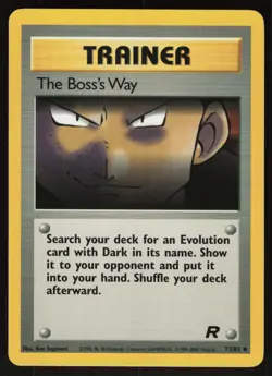 Pokemon The Boss's Way Uncommon Unlimited Team Rocket 73/82 NM - Image 1