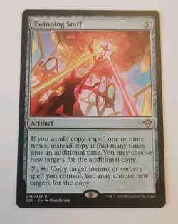 MTG English Twinning Staff NM Normal Commander 2020 Ikoria - Image 1