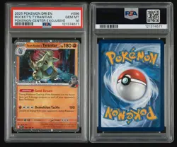 POKEMON CENTER PROMO DESTINED RIVALS PSA 10 TEAM ROCKET TYRANITAR 96 LOW POP - Image 3