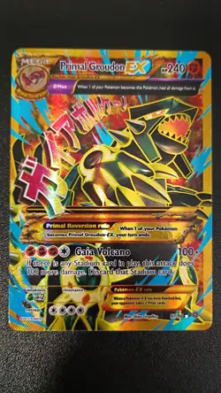 Pokemon TCG: Primal Groudon EX (Shiny Full Art) Ultra Rare 97/98 Ancient Origins - Image 1