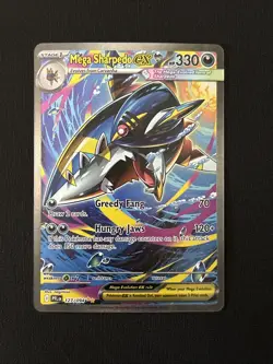Pokemon TCG Mega Sharpedo EX Phantasmal Flames Special Illustration Rare 127/094 - Image 1