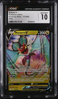 NOIVERN V Evolving Skies Holo Rare #117 CGC 10 Pokemon [Nostalgium] - Image 1