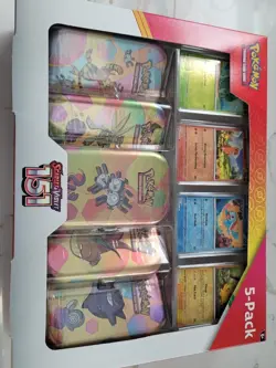 Pokemon TCG Scarlet & Violet 151 5-Pack of Mini Tins - From Costco - Image 1