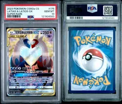2023 Chinese Pokemon Tag Team Latias & Latios GX PSA 10 Love Birds US Seller - Image 3