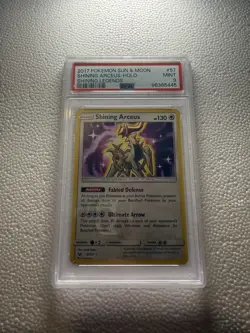 PSA 9 MINT 2017 Pokemon Sun And Moon Shining Arceus Holo Shining Legends 57/73 - Image 1