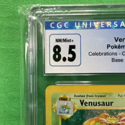 Pokemon - Venusaur - Base Set - Unlimited - Holo - 15/102 Celebrations - CGC 8.5 - Image 2