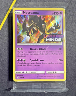 Necrozma SM204 PRERELEASE PROMO Unified Minds Pokemon TCG SEALED MINT - Image 1