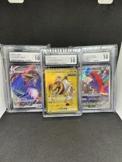 Modern Pokemon CGC 10 Slab Lot - Iron Boulder, Braviary, Cramorant VMAX - Image 1