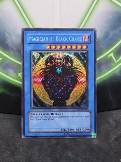 Yugioh Magician of Black Chaos PP01-EN001 Secret Rare LP - Image 1
