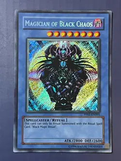 Yugioh Magician of Black Chaos PP01-EN001 Secret Rare Unlimited LP/MP - Image 1