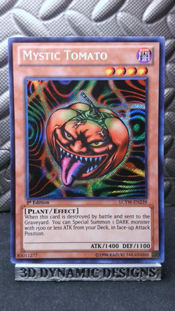 | Yugioh Mystic Tomato LCYW-EN239 1st Secret Legendary Collection Yugis NM- 🔥 | - Image 1