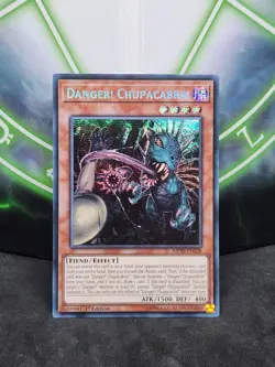 Yugioh Danger! Chupacabra! MP19-EN138 Prismatic Secret Rare 1st Edition NM - Image 1