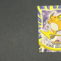 1999 Topps TV Animation Edition Raichu Pokemon Card #26 Non-Holo Black Logo - Image 2