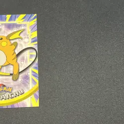 1999 Topps TV Animation Edition Raichu Pokemon Card #26 Non-Holo Black Logo - Image 3