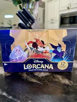 Disney Lorcana TCG First Chapter Booster Box (English) – Sealed, Free Shipping 4050368981905 - Image 1