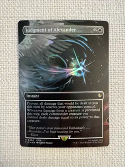 Judgment of Alexander (Borderless) (Foil) FINAL FANTASY Commander MTG NM - Image 1