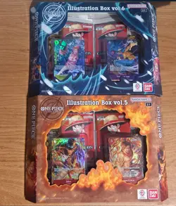 One Piece TCG Illustration Box Vol.5 and Vol.6 New Sealed Bundle Eng Version - Image 1