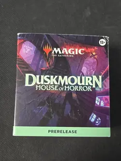 Duskmourn House of Horror Magic The Gathering Prerelease Box Sealed Box Damage 195166258973 - Image 1