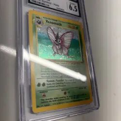 Pokemon TCG Venomoth Jungle Holo Card 13/64 No Set Symbol!! Error Graded CGC 6.5 - Image 4