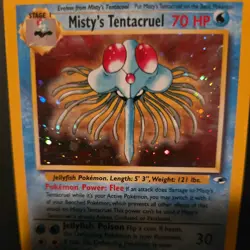 Misty's Tentacruel 10/132 Holo Gym Heroes Pokemon Card - Image 4