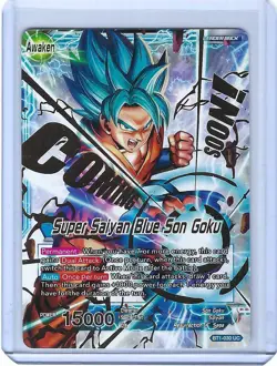 Super Saiyan Blue Son Goku BT1-030 Dragon Ball Super Launch Kit Promo Card SSP - Image 1