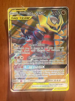 Garchomp & Giratina GX - Tag Team Pokemon Card Holo Rare 2019 - CG Works art - Image 1