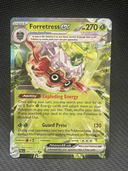 Forretress ex 2/91 2024 Paldean Fates Pokemon Card Ultra Rare Holo - - Image 1