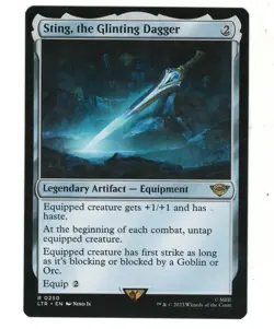 MTG Sting The Glinting Dagger Lord of Rings Magic The Gathering TCG - Image 1