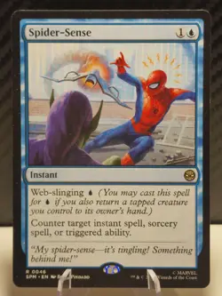Spider-Sense 0046 Rare Non-Foil Spider-Man MTG Magic The Gathering - Image 1