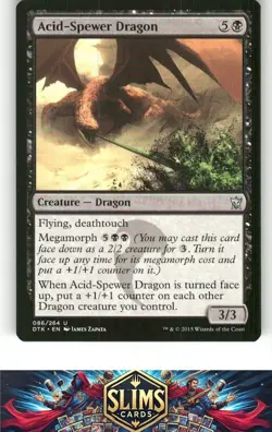 Magic the Gathering MTG Dragons of Tarkir Acid-Spewer Dragon #86 Buy 2 Get 1 - Image 1
