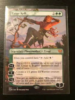 Magic The Gathering Kaldheim - TYVAR KELL (borderless) - Mythic. - Image 1