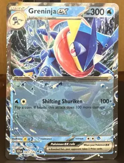 Pokemon Pokemon TCG Greninja ex 041/142 Sv07 Stellar Crown Double Rare Holo Card - Image 1