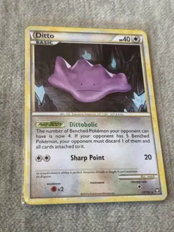 Pokemon TCG Ditto 17/102 HS Triumphant Rare LP - Image 1