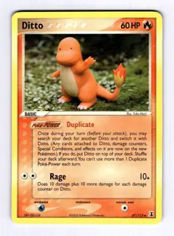 Ditto - 037/113 Charmander Delta Species #37 (2005) Uncommon LP Pokemon - Image 1