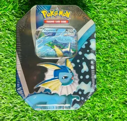 Pokemon Eevee Evolutions Tin Vaporeon V Sealed 820650809057 - Image 1