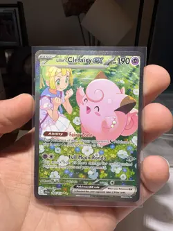LILLIE'S CLEFAIRY EX Pokemon Journey Together #184/159 Special Illustration Rare - Image 1