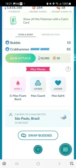 Pokemon Go Shiny Gigantamax Kingler ( Background) - Image 2