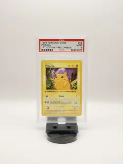 1999 Pikachu-Red Cheeks Pokemon Base Set Shadowless 1st Edition #58 PSA 9 MINT - Image 2