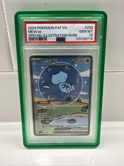 2024 Pokemon Paf En-paldean Fates 232 Mew Ex Special Illustration Rare PSA 10 - Image 1