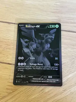 Pokemon Zekrom ex 172/086 Sv: Black Bolt Holo MINT - Image 1