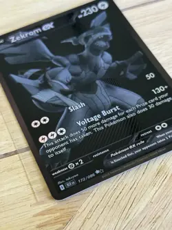Pokemon Zekrom ex 172/086 Sv: Black Bolt Holo MINT - Image 4