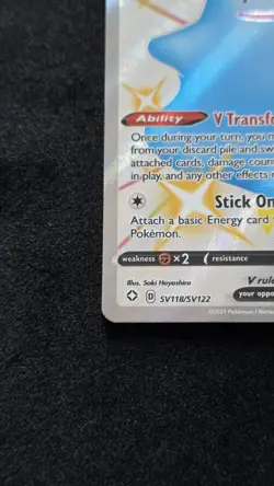 Pokemon TCG Ditto V SV118/SV122 Shining Fates: Shiny Vault Full Art Holo Eng - Image 4
