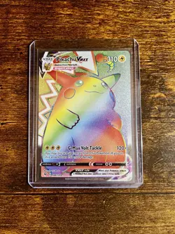 Pikachu VMAX Rainbow Secret Rare 188/185 NM Pokemon Vivid Voltage - Image 1