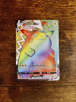 Pikachu VMAX Rainbow Secret Rare 188/185 NM Pokemon Vivid Voltage - Image 2