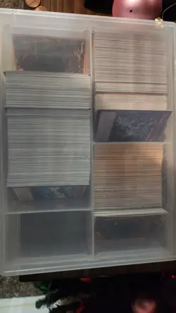 Yu-Gi-Oh! TCG Mixed Card Lot Standard Size Card Stock with Storage Case - Image 1