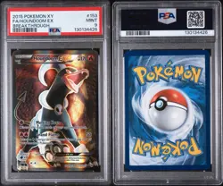 2015 POKEMON XY BREAKTHROUGH #153 FULL ART/HOUNDOOM EX PSA 9 - Image 3