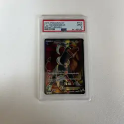 2015 POKEMON XY BREAKTHROUGH #153 FULL ART/HOUNDOOM EX PSA 9 - READ DESCRIPTION - Image 1