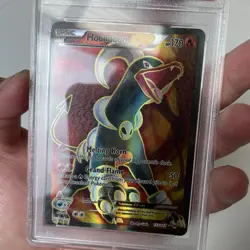 2015 POKEMON XY BREAKTHROUGH #153 FULL ART/HOUNDOOM EX PSA 9 - READ DESCRIPTION - Image 5