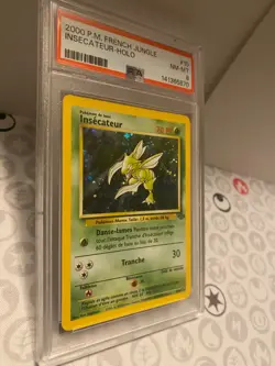 Pokemon TCG 2000 Insecateur/Scyther Jungle Set Unlimited 10/64 French PSA 8 - Image 2
